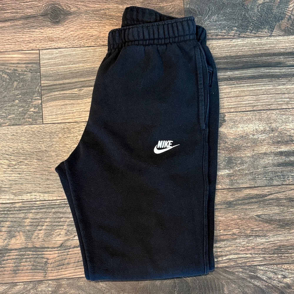Nike Black Joggers with White Logo
